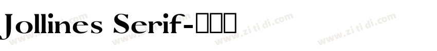Jollines Serif字体转换